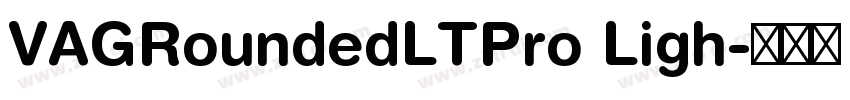 VAGRoundedLTPro Ligh字体转换